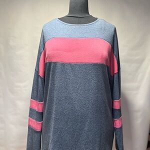 Blue and Pink Striped Sweater